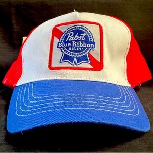 Pabst Blue Ribbon Beer Baseball Cap
Vintage 1980’s foam front trucker hat